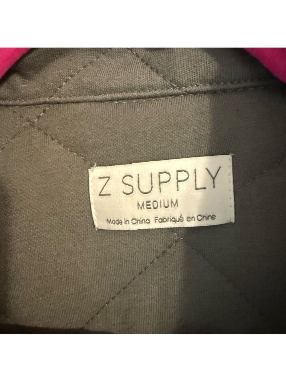 Z Supply Women's Maya Quilted Utility Jacket - Sage Green - Picture 2 of 7